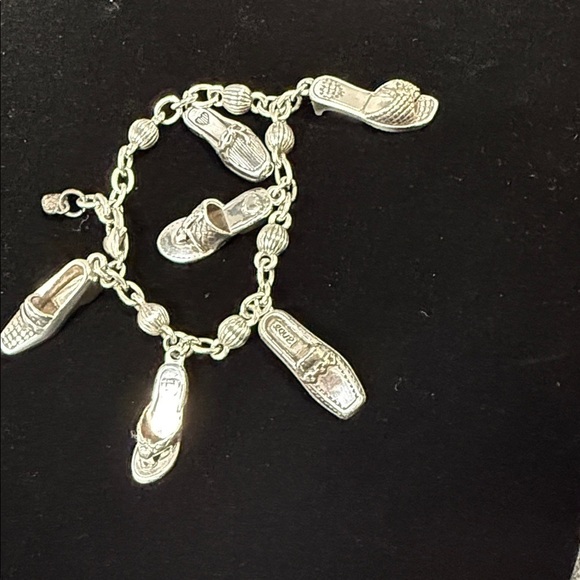 Brighton Jewelry - Brighton Silver Shoe Charm Bracelet